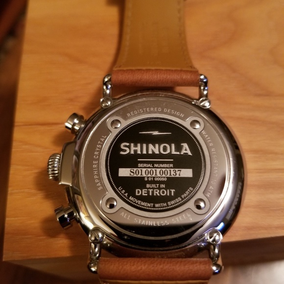 Men's 47mm Shinola Runwell Chrono Watch - Picture 6 of 8